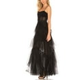 thumbnail image 4 of Musuos Women Layered Ruffle Hem Tulle Summer Slip Long Dress for Cocktail Beach, 4 of 7