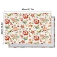 thumbnail image 5 of Pioneer Flower Floral Print Pattern Summer Placemats Table Placemats Set Of 6-Linen Kitchen Washable Placemats Table Mats 12x18 Inch Non-Slip Heat Resistant, 5 of 5