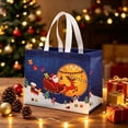 thumbnail image 4 of 2 Pack Extra Large Christmas Gift Bags, Non-Woven Tote Bags with Handles, Reusable Holiday Shopping and Gift Packaging Bags, Dark Blue, 4 of 6