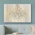 thumbnail image 2 of wall26 Canvas Print Wall Art Crystal Bright Chandelier on White Background Decorative Lights Digital Art Modern Art Chic Relax/Calm Multicolor for Living Room, Bedroom, Office - 24"x36", 2 of 5