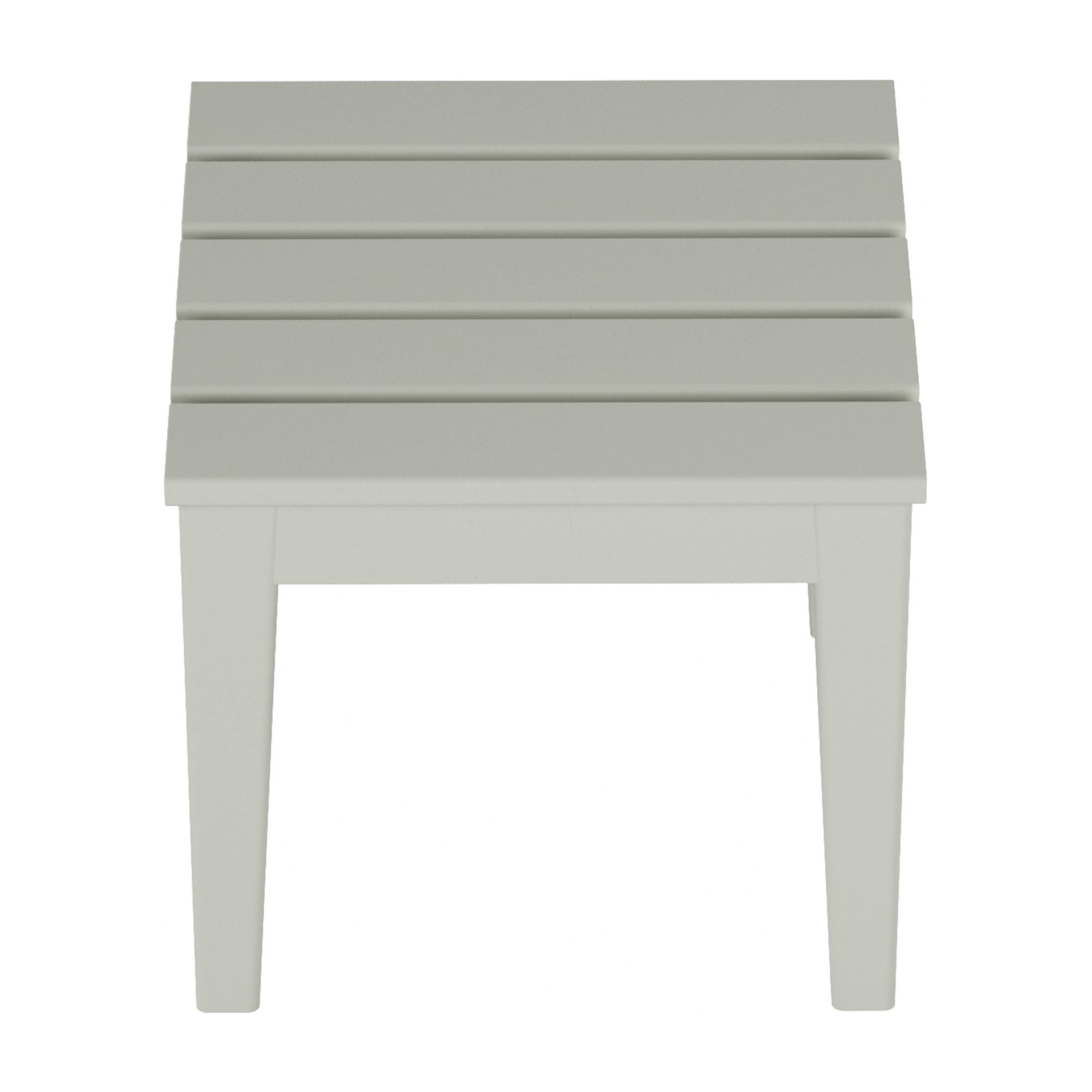 WestinTrends Ashore Oversized Outdoor Side Table, 18 Inch All Weather Poly Lumber Adirondack Patio Side Table Square End Table, Sand