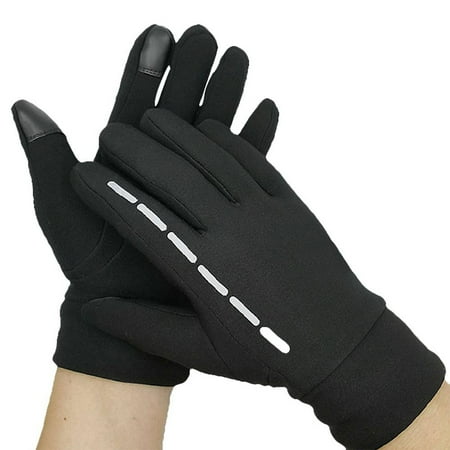 - Winter Warm Outdoor Sports Unisex Cycling Ski Gloves Windstopper Waterproof Screen Touch Gloves Black M