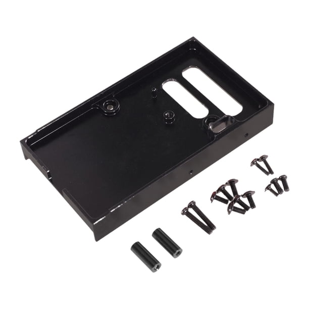 Accesorios de soporte de montaje de placa de circuito de placa de almacén fija para coche RC 1/12 Negro