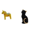 thumbnail image 1 of Estatua De Gato Sueco De Caballo Dala, Figura Coleccionable De Dalecarlia, Escultura De Resina Animal Para Estantería, Armario De Entrada, Sala De Estar, Dormitorio, Decoración Del Hogar, 1 of 8