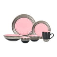 thumbnail image 5 of Stoneware Handcrafted Tree Bark Effected Glaze Dinnerware Set (Rose, Service for 8-48pc Set), 5 of 7