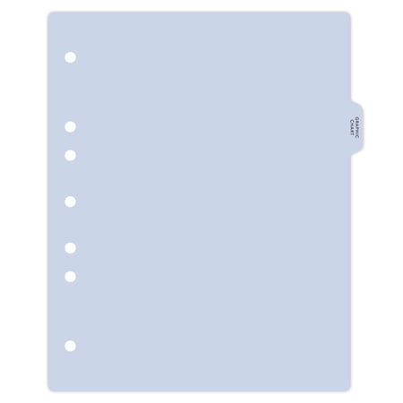Carstens - Heavy Duty Graphic Chart Plastic Ring Binder Dividers, Side Tab, 1/9 Cut, Tab 3 Position, US Letter, Pack of 10, (2616-69) - Ideal Medical Chart Dividers for 3 Ring Binders