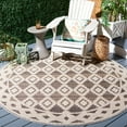thumbnail image 6 of SAFAVIEH Global Paylynn Diamond Indoor/Outdoor Area Rug, Beige/Dark Beig, 6'7" x 6'7" Square, 6 of 10