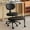 Black Faux Fur, variant on S-HOME Ergonomic Cross Legged Office Chair with 360 Degree Swivel for Meditation and ADHD Focus Support, Grey Faux Fur