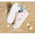 thumbnail image 5 of LUCKY STEP Womens Printed Fashion Sneakers Non Slip Comfortable Casual Shoes,P Pink, 5 of 11