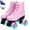 Pink, variant on YUCHANG Light-up Roller Skates for Women and Men, LED Skates for Girls and Boys, Deep Purple (Women's 8.5 / Men's 7)