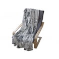thumbnail image 3 of Grey Soft Flannel Fleece Throw Blanket, Different Kind of Nostalgic Gentle Horses on Calligraphic Vintage Styled Background, Cozy Plush for Indoor and Outdoor Use, 50" x 70", Grey White, by Ambesonne, 3 of 5
