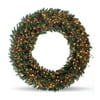5' Wreath Pre-lit Austin Spruce, Clear Lights