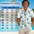 thumbnail image 6 of Yuyamidu Couples Outfits Matching Sets Summer Shirts for Men Womens Hawaiian Dresses Button Up Short Sleeve Shirts for Men and Women Matching Outfits Short Pleated Tiered Sundresses Man L, 6 of 6