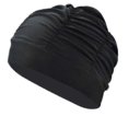 thumbnail image 1 of Swimming Caps For Women Swimming Nylon Cloth Pleated Swim Cap For Long Hair Large High Elastic Bathing Cap Swim Hats, 1 of 5