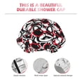 thumbnail image 5 of Kdxio French Bulldog1 Print Shower Cap for Women,Elastic and Reusable,Double Waterproof Layers Bathing Hat, 5 of 9