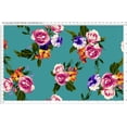 thumbnail image 2 of Challis Rayon Printed First Crush, Floral Fabric, Dress Fabric (IVORY/PEACH/MIST, ByYard), 2 of 3