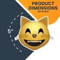 thumbnail image 4 of Magnet Me Up Cat Smiling Emoji Magnet Decal - Heavy Duty Magnet for Car Truck SUV, 4 of 9
