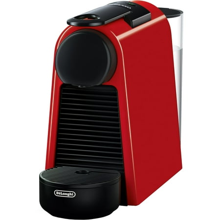 Nespresso - Essenza Mini  Espresso Machine by De'Longhi with Aeroccino Milk Frother - Ruby Red