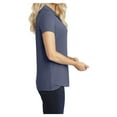 thumbnail image 3 of Ladies Trace Heather Golf Polyester Polo Shirt True Navy Heather 3X-Large, 3 of 6