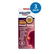 (3 pack) (3 Pack) Equate Original No Drip Maximum Strength Oxymetazoline Nasal Spray, 1 Oz