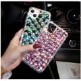 thumbnail image 4 of Compatible with iPhone 14 Bling Diamond Case for Women Girls Girly Glitter Shiny 3D Crystal Rhinestone Case Fashion Luxury Double Color Sparkly Gemstone Soft TPU Cover, 4 of 9