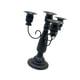 thumbnail image 1 of Candelabro de Metal con 4 velas, elegante candelabro de 7,28 "de altura, candelabro de pilar para oficina, festivales, fiestas, bodas, chimenea Negro, 1 of 9
