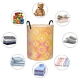 thumbnail image 2 of DouZhe Waterproof Collapsible Large Laundry Baskets, Watercolour Paint Ink Blend Effect Prints Circular Hamper with Handles, 2 of 7