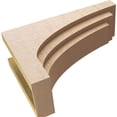 thumbnail image 6 of 9"W x 27"D x 18"H Classic Rockford Rough Cedar Woodgrain TimberThane Corbel, Primed Tan, 6 of 6