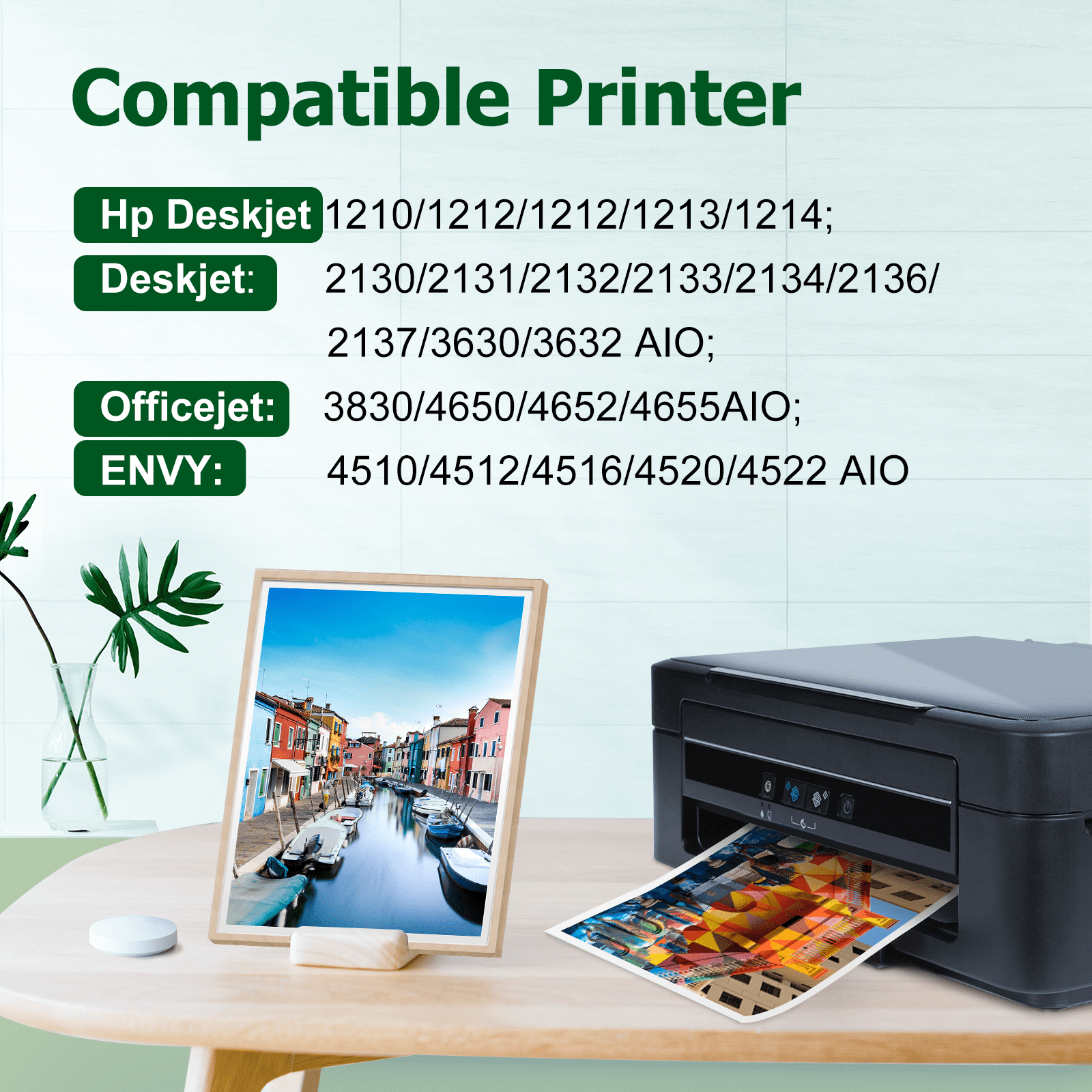 63XL Ink Cartridge Compatible for HP 63 Ink Cartridges for HP Printer Ink 63 Black and Color