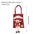 thumbnail image 3 of 3 Pack Christmas Tote Gift Bags,Reusable Christmas Candy Bag 3D Santa Claus Snowmen Reindeer Bag with Handle Portable Candy Gift Baskets Gift Wrap for Christmas Party Favors, 3 of 6
