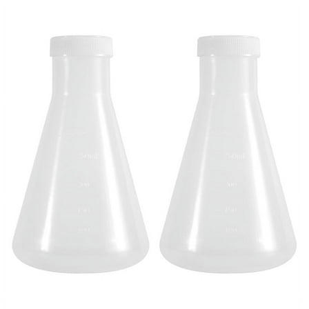 Laboratory Graduated Plastic Conical Flask, Measurable, Smooth Thick Wall, Two Bot G21461
