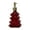 Red, variant on Christmas Tree Shaped Soap Dispenser Red Glass Bottle Refillable Liquid Lotion Pump for Bathroom Kitchen Sink Holiday Decoration