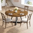 thumbnail image 1 of QinaQin 47-Inch Round Dining Table, Seating 4, Farmhouse Style Kitchen Table, Modern Dining Table with Metal Legs, Suitable for Small Kitchen and Dining Spaces (Chairs Not Included), 1 of 8