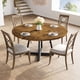thumbnail image 1 of QinaQin Mesa redonda de comedor de 47 pulgadas para 4 personas, estilo farmhouse con patas metálicas y diseño moderno, ideal para cocina o comedor, sin sillas, 1 of 8