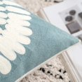 thumbnail image 2 of Juego de 2 almohadas, inserciones y fundas decorativas bordadas, almohadas decorativas y cojines con inserciones de cojín incluidas, 18 x 18, color verde, 2 of 7