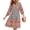 Floral Blue, variant on Women Casual Spring Summer Dresses V Neck 3/4 Long Sleeve Ruffle Floral Flowy Boho Babydoll Mini Short Beach Dress