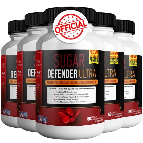 Sugar Defender Ultra - Advanced Formula with Vitamins, Minerals, Banaba Leaf,