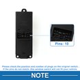 thumbnail image 4 of Interruptor de ventana eléctrica Unique Bargains para el lado del conductor delantero para Ford Ranger 2007-2011 en negro, 4 of 7