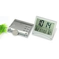 thumbnail image 2 of JINGT Temperature Alarm Clock LCD Digital Wall Clock Table Calendar Clock,Silver, 2 of 9