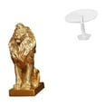 thumbnail image 5 of CarpNettore Lion Figurine Resin Lion Statue Dollhouse Miniatures Collectible Desktop Table Ornament Acrylic Furniture Suitable for Gift Giving Home Decoration Off, 5 of 7