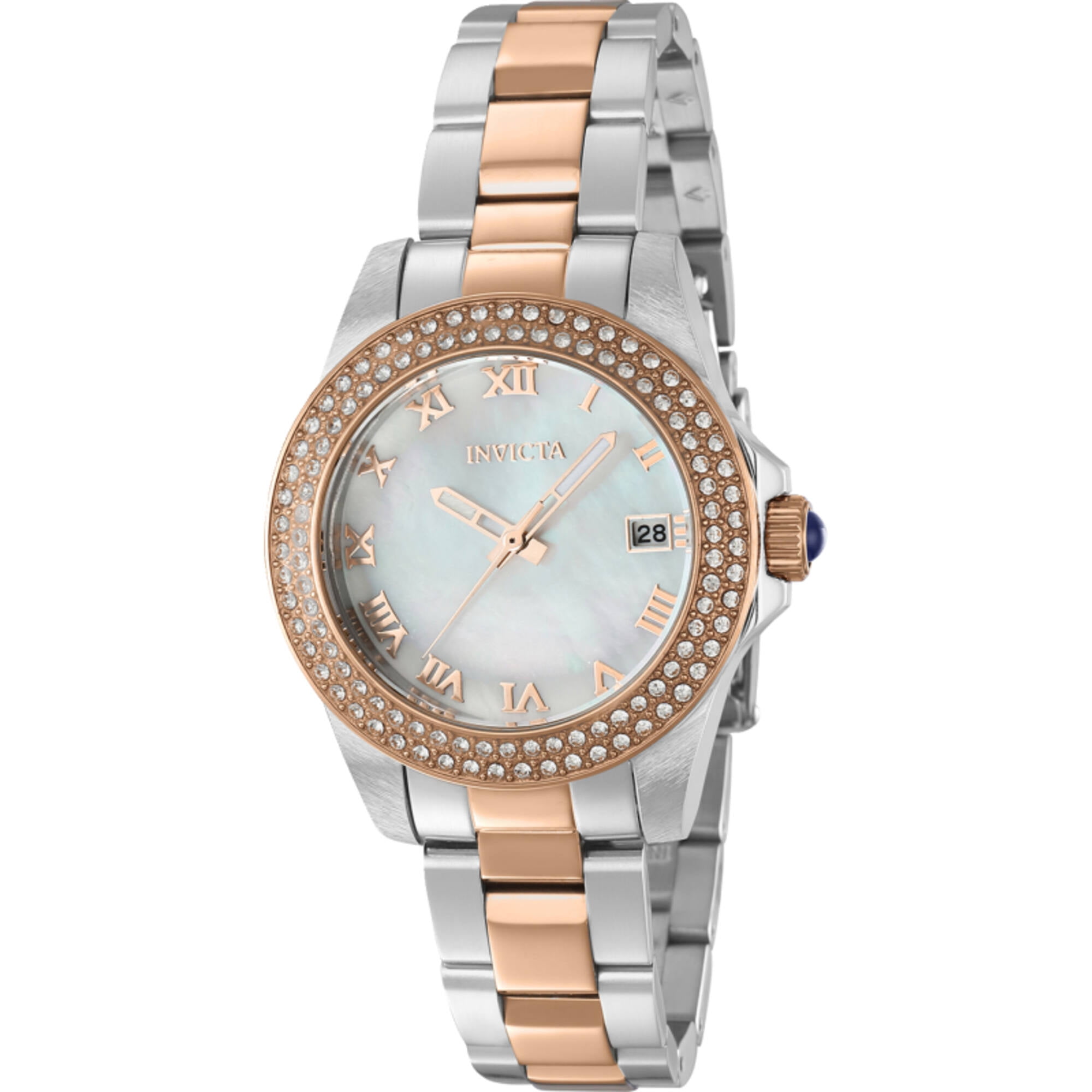 Invicta Women's Pro Diver Quartz White Dial Two Tone Stainless