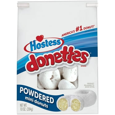 Hostess Donettes Powdered Bagged, 10 Ounce Packaging May Vary