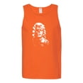 thumbnail image 2 of Manilyn Monroe Skull Face and Body Tattoo | Mens Pop Culture Graphic Tank Top, Orange, 2XL, 2 of 4