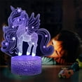 thumbnail image 3 of YSITIAN Unicorn Lamp，Unicorn Night Lights for Girls Bedroom，3D Illusion Lamp Unicorn Lights for Kids Room，Gifts for 5 6 7 8 Year Old Girls YT02-385, 3 of 7