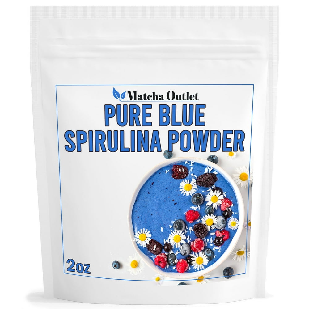 Blue Spirulina Powder 100 Pure Superfood Supplement Perfect Blue