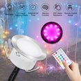 thumbnail image 3 of Yeacher 10PCS/Set Recessed RGB LEDs Deck Light Kit with Controller In Ground Outdoor Landscape LEDs, 3 of 8