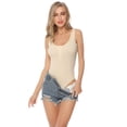 thumbnail image 3 of Purcoar Women's Open Button Bodysuit Body Shaper With Built-In Bra, 3 of 7
