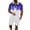 Blue, variant on JLFKNG Men's Polo Shirts Fashion Patchwork Color Polo Shirts + Elastic Waist Shorts 2Pcs Mens Sports Outfits Sets Breathable Loose Fit Lounge Clothing For Men