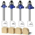 thumbnail image 2 of Professional Woodworking Round Nose Router Bit - Precision R Corner Cutter, Durable Milling Tool for Edge Shaping, Compatible with Multiple Milling Machines, Easy-to-Use Carbide Tipped Rounding, 2 of 2