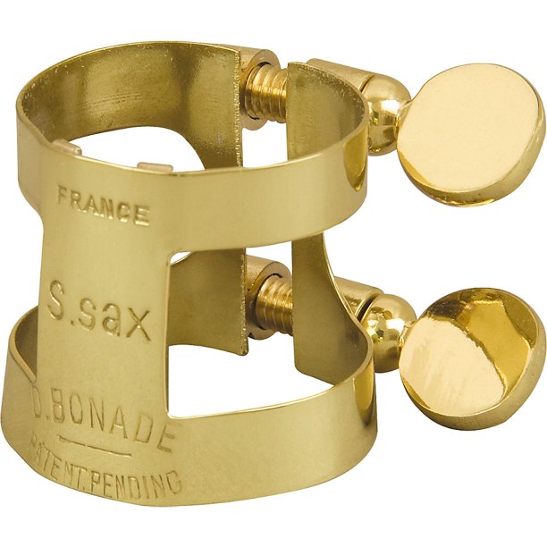 Bonade Soprano Saxophone Ligatures Lacquer Inverted Ligature Only